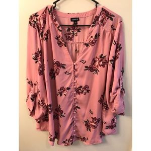 Gorgeous pink floral blouse